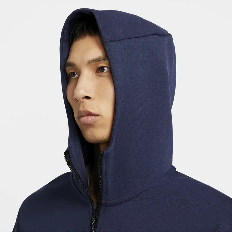 NIKE FELPA UOMO TECH FLEECE CON CAPPUCCIO COLORE BLU