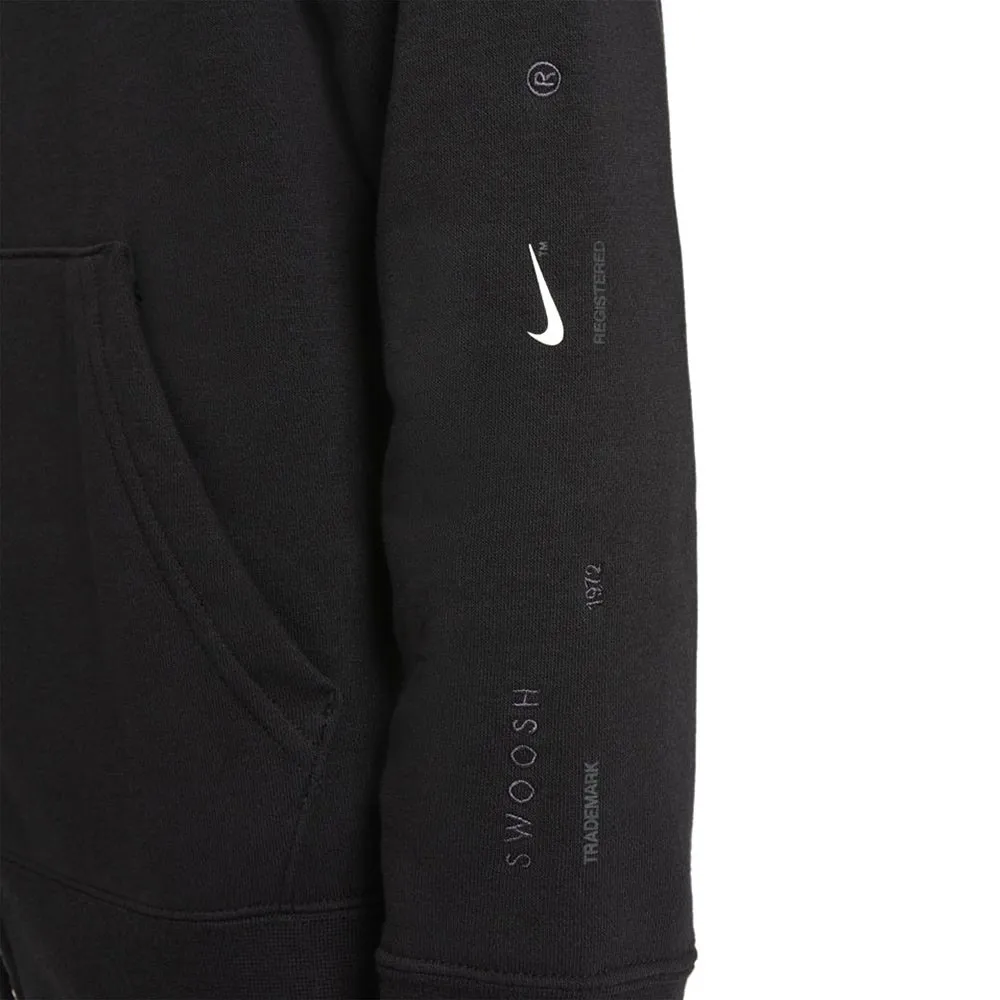 Nike Felpa Zip E Capp Swoosh Nero Ragazzo