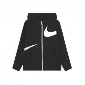 Nike Felpa Zip E Capp Swoosh Nero Ragazzo