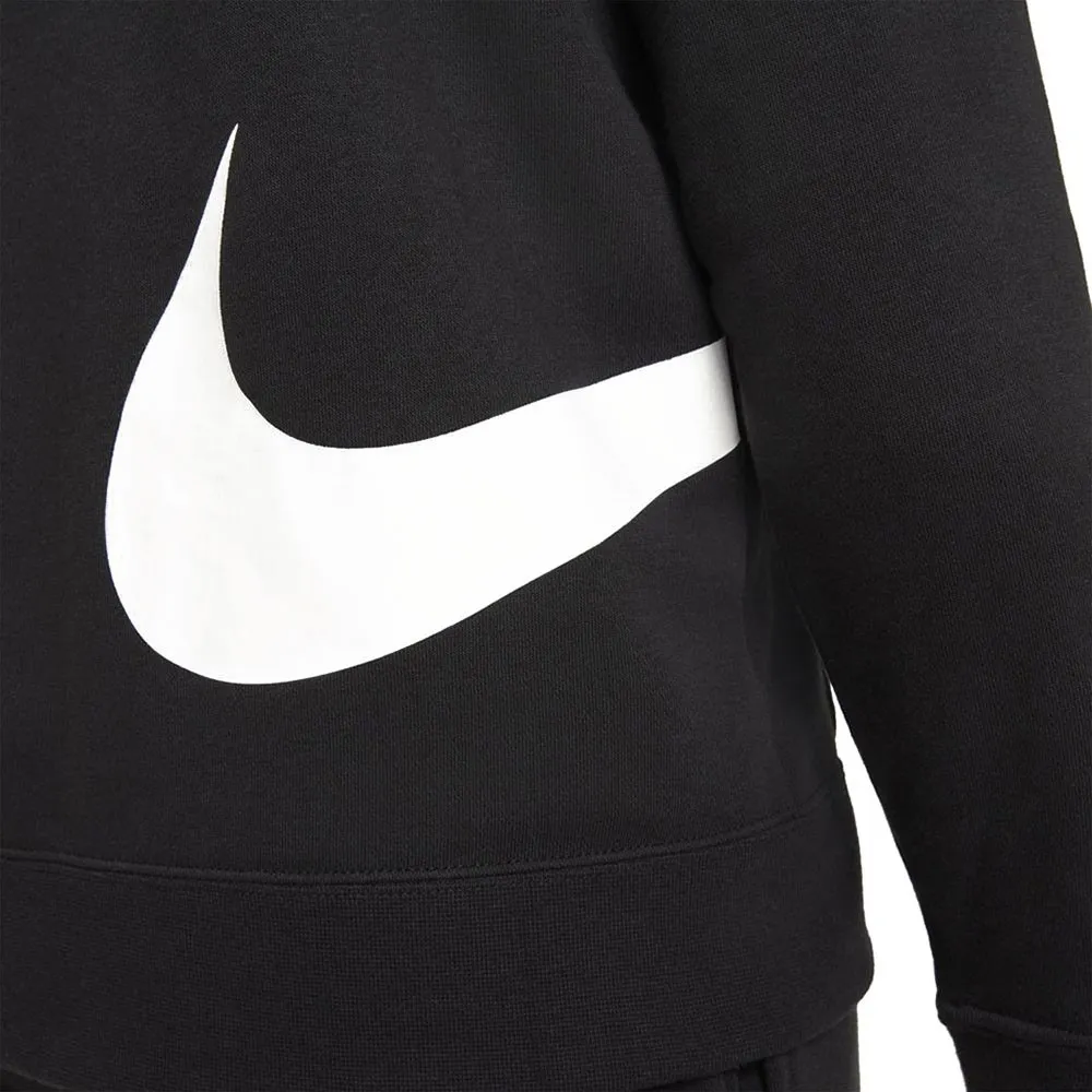 Nike Felpa Zip E Capp Swoosh Nero Ragazzo