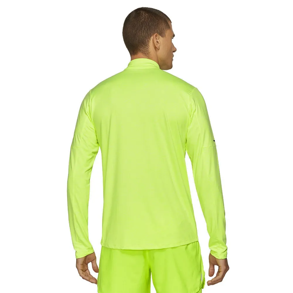 Nike Maglia Running Hzip Element Volt Lime Uomo