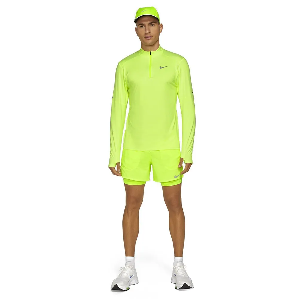 Nike Maglia Running Hzip Element Volt Lime Uomo