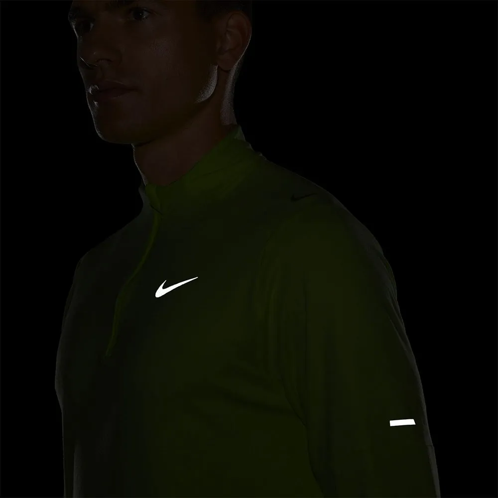 Nike Maglia Running Hzip Element Volt Lime Uomo