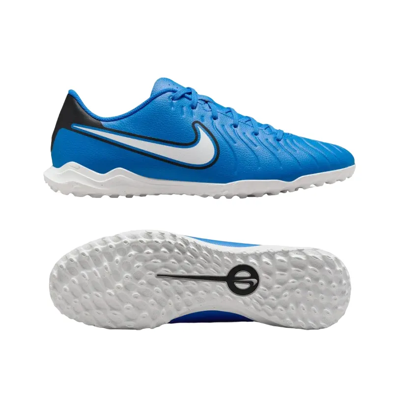 Nike scarpa da calcetto da adulto Tiempo Legend 10 Club DV4345-400 azzurro-bianco