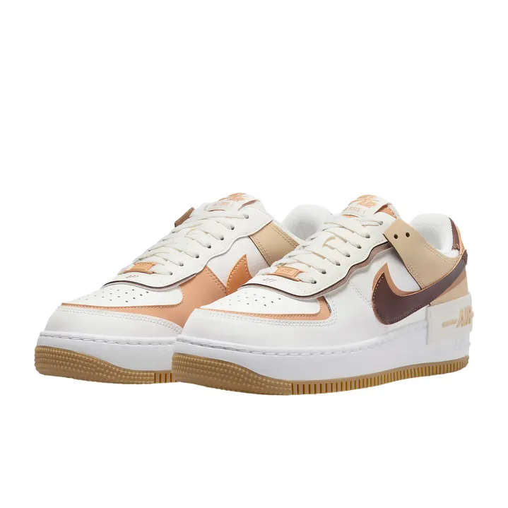 Nike scarpa sneakers da donna AF1 Shadow DZ1847-106 vela-lino-sesamo-cacao