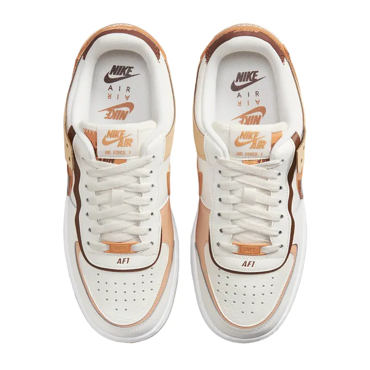 Nike scarpa sneakers da donna AF1 Shadow DZ1847-106 vela-lino-sesamo-cacao