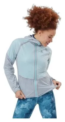 Odlo Dual Dry Waterproof Jacket Women's Grey Blue