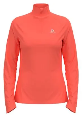 Odlo Women's Essential 1/2 Zip Running Jacket Coral