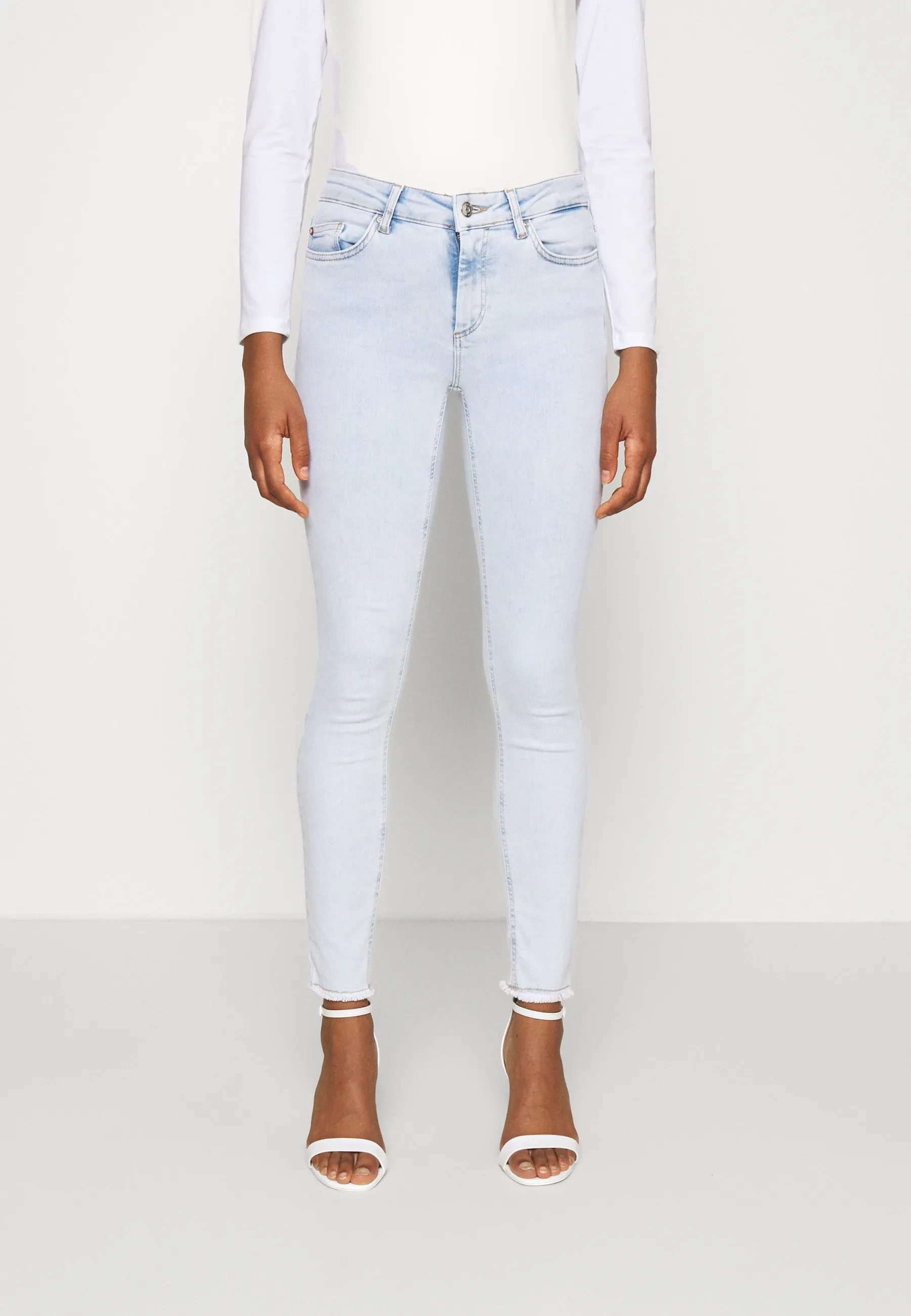 ONLBLUSH LIFE MID RAW  - Jeans Skinny Fit