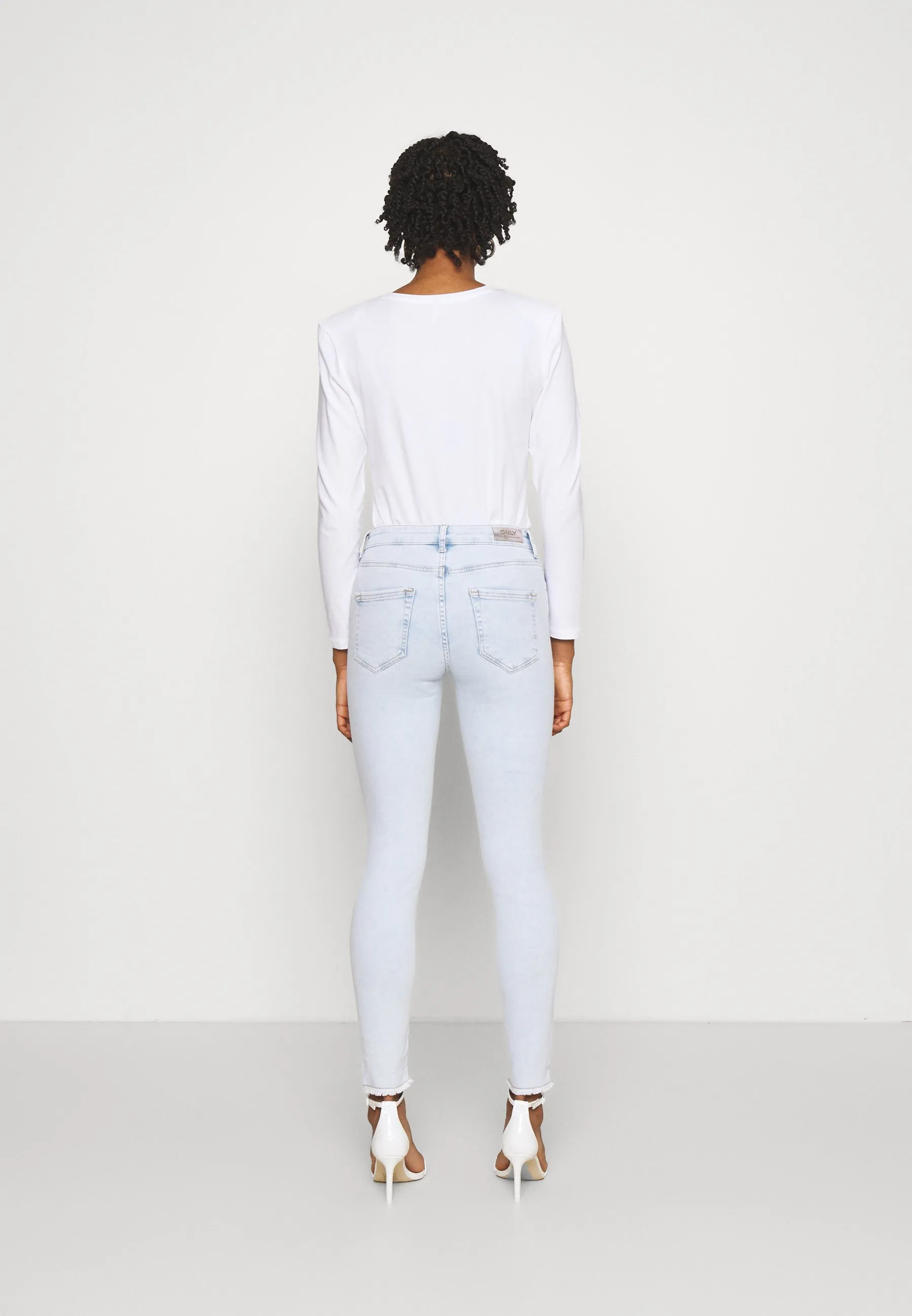 ONLBLUSH LIFE MID RAW  - Jeans Skinny Fit