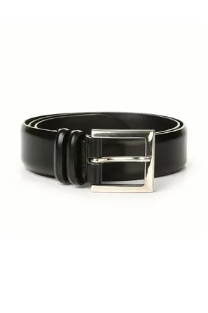 ORCIANI Accessori,Cinture Cintura classica Calf in pelle nera 