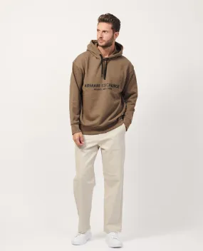 OutletARMANI EXCHANGE      Felpa AX con cappuccio in cotone french terry