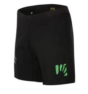 Pantaloncini da corsa da uomo Karpos Lavaredo (nero/verde fluo)