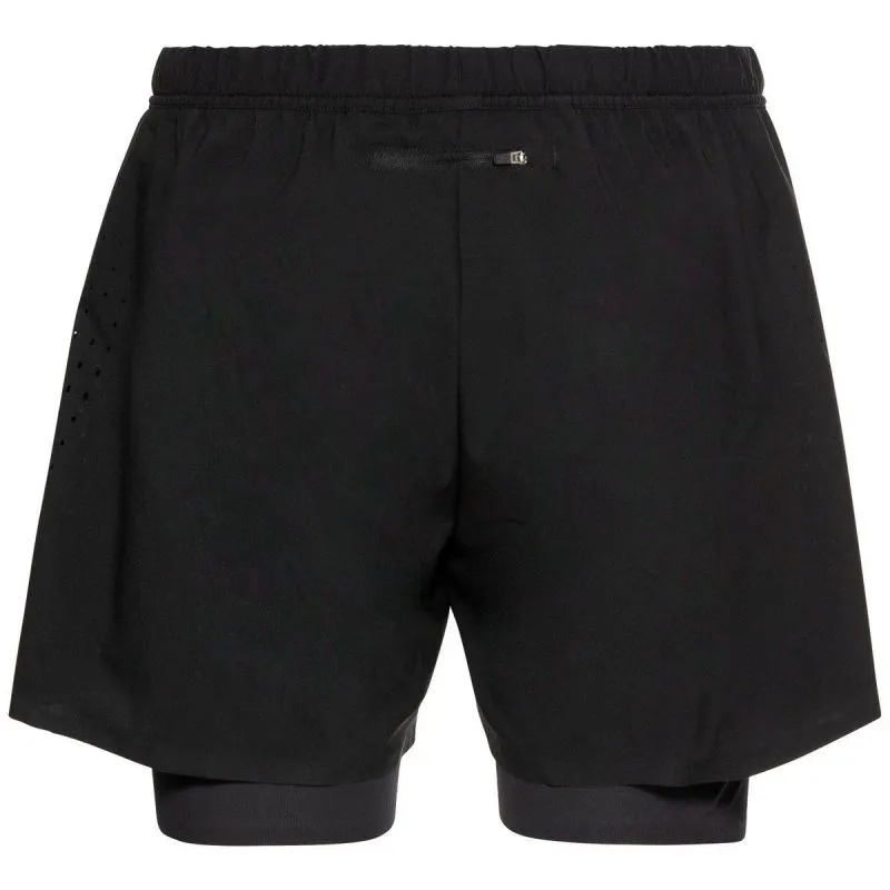 Pantaloncini da corsa da uomo Odlo 2 En 1 Zeroweight (nero)