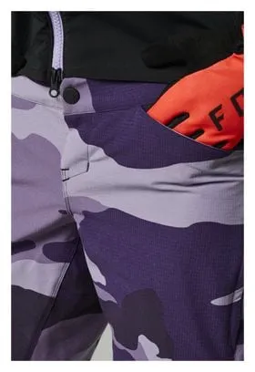 Pantaloncini mimetici viola da donna Fox Ranger