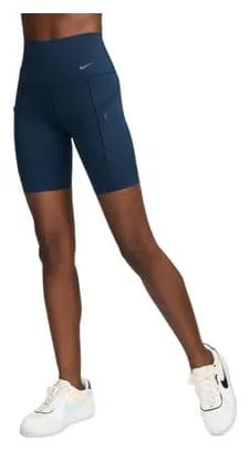 Pantaloncini Nike Go High Rise 8in Blue Donna