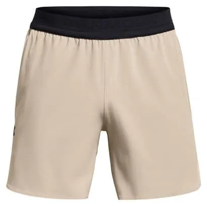 Pantaloncini Under Armour Peak Woven Beige Uomo