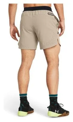 Pantaloncini Under Armour Peak Woven Beige Uomo