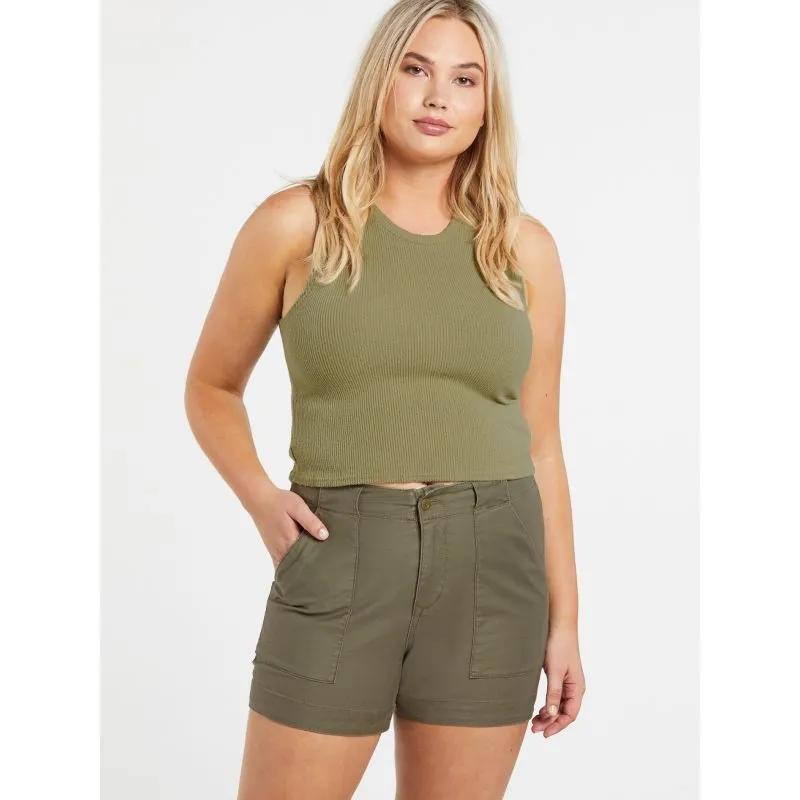 Pantaloncini VOLCOM ARMY WHALER da donna (verde mimetico)