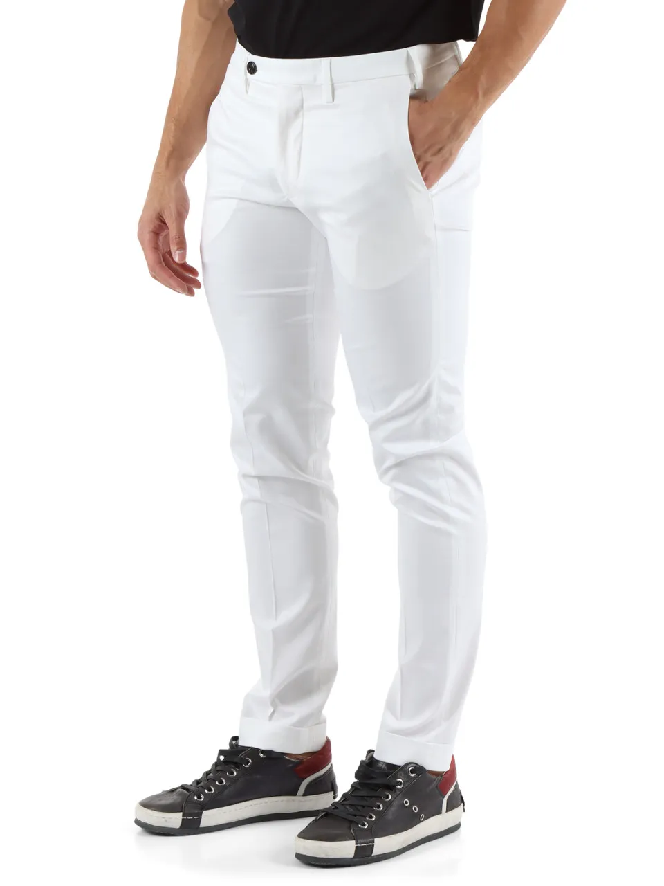 Pantalone slim fit in lyocell e cotone MC-BRAD