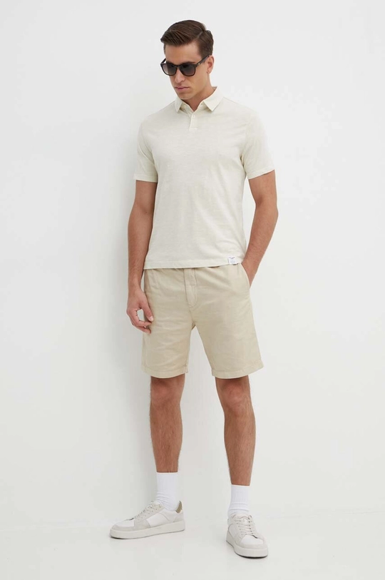 Pepe Jeans pantaloncini in lino RELAXED LINEN SMART SHORTS