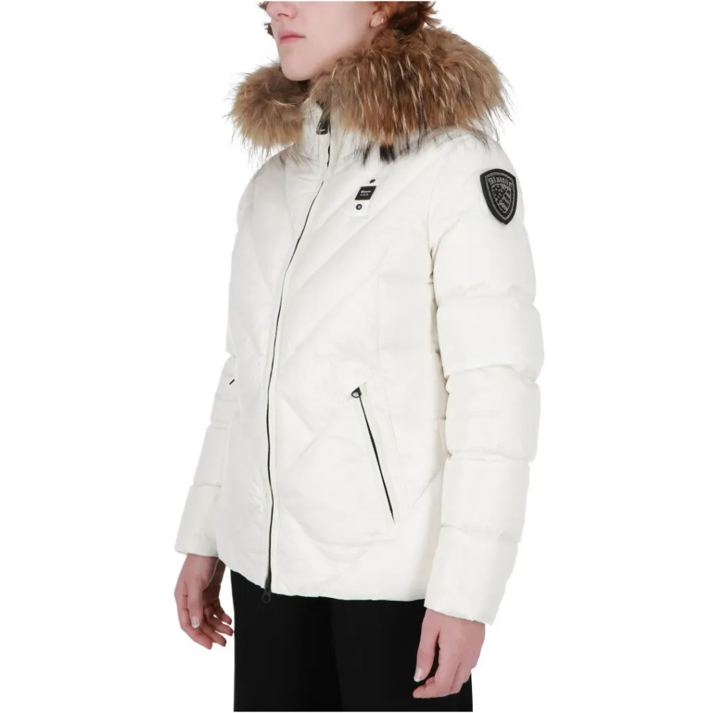 Piumino Blauer Usa Donna Pelliccia Cordto Alicia 100BI BIANCO