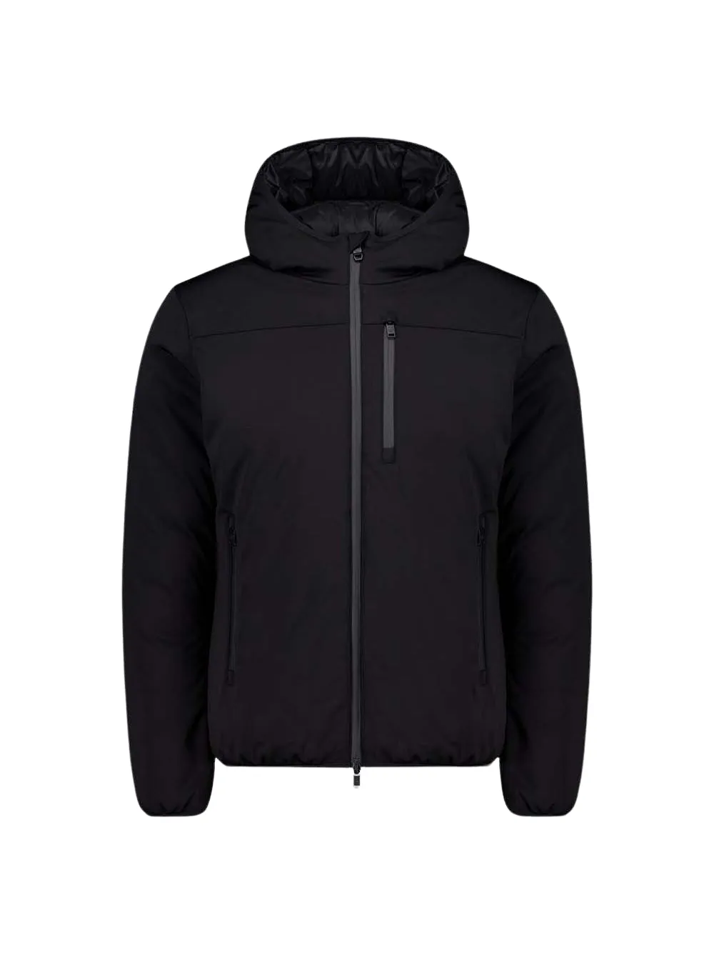 Piumino Ciesse Jayden 2.0 con cappuccio in Softshell nero