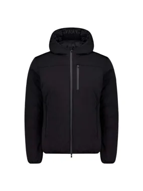 Piumino Ciesse Jayden 2.0 con cappuccio in Softshell nero