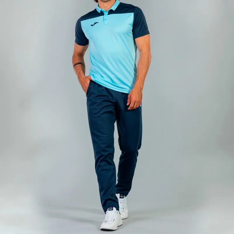 Polo Shirt Hobby Ii Sky Blue-Navy S/S