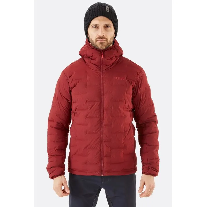 Rab Cubit Stretch Down Hooded Jacket (Oxblood Red) Uomo