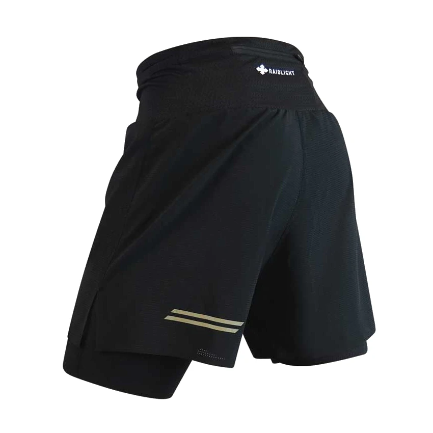 RAIDLIGHT R-LIGHT 2 in 1 SHORT Black Pantaloncini Running uomo