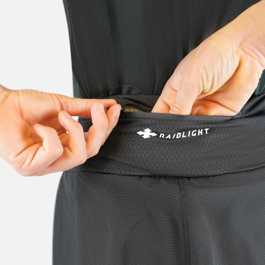 RAIDLIGHT R-LIGHT 2 in 1 SHORT Black Pantaloncini Running uomo