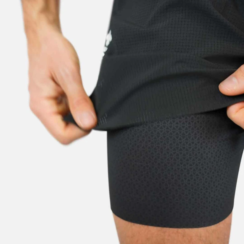 RAIDLIGHT R-LIGHT 2 in 1 SHORT Black Pantaloncini Running uomo