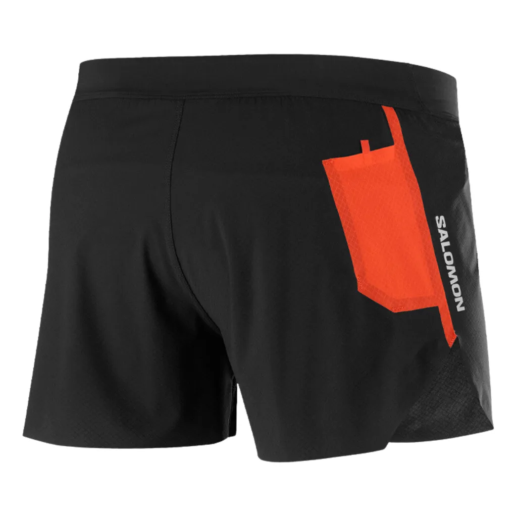 Salomon S-Lab Speed Split Short 3 - Deep Black -  Pantaloncini Trail Running Uomo