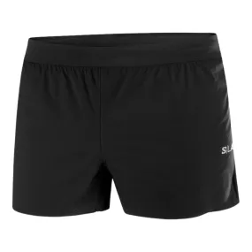 Salomon S-Lab Speed Split Short 3 - Deep Black -  Pantaloncini Trail Running Uomo