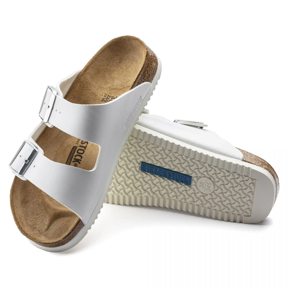 SANDALI  BIRKENSTOCK ARIZONA BIRKO FLOR 552683 WHITE