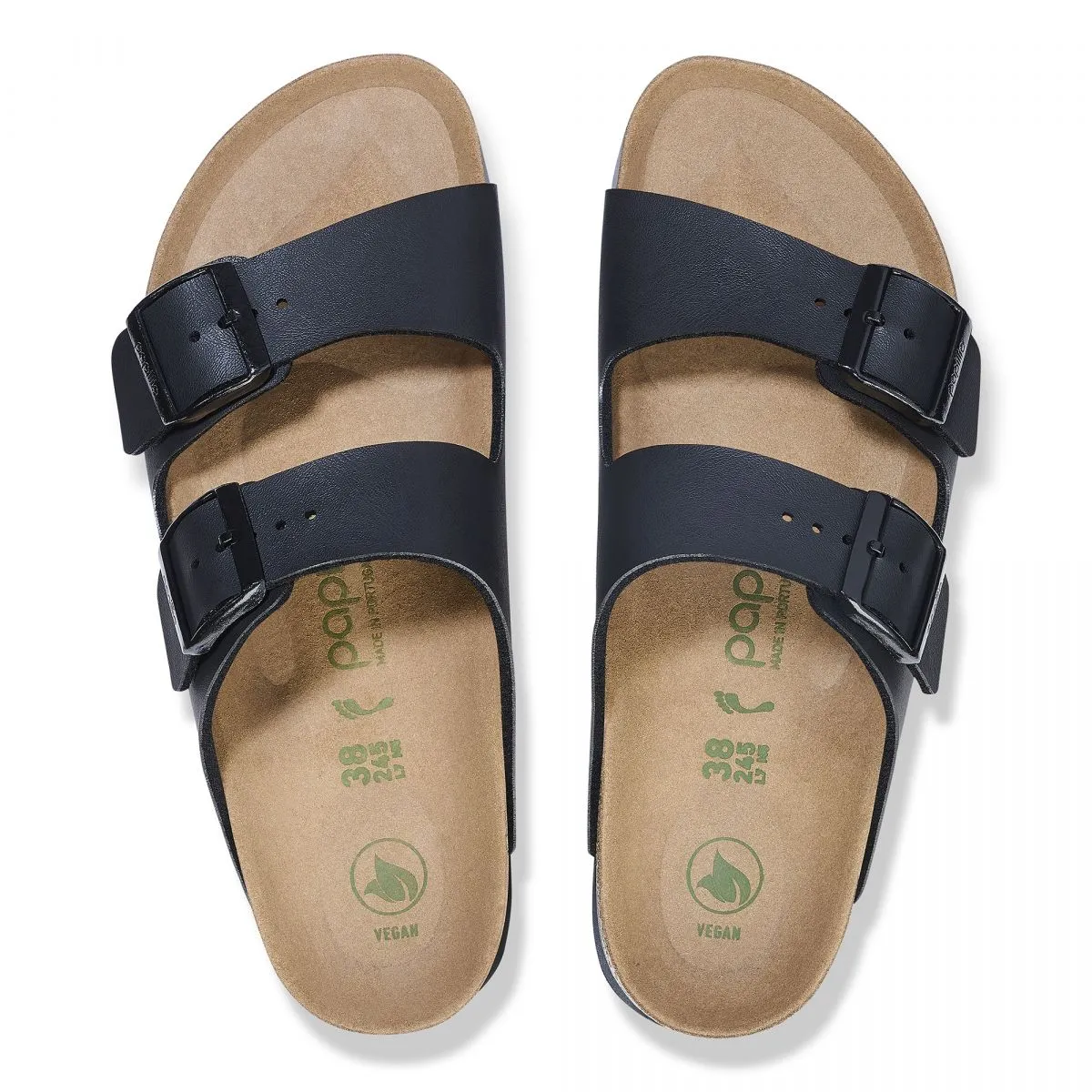 SANDALI Donna BIRKENSTOCK ARIZONA PLATFORM 1027395 BLACK VEG BIRKO FLOR