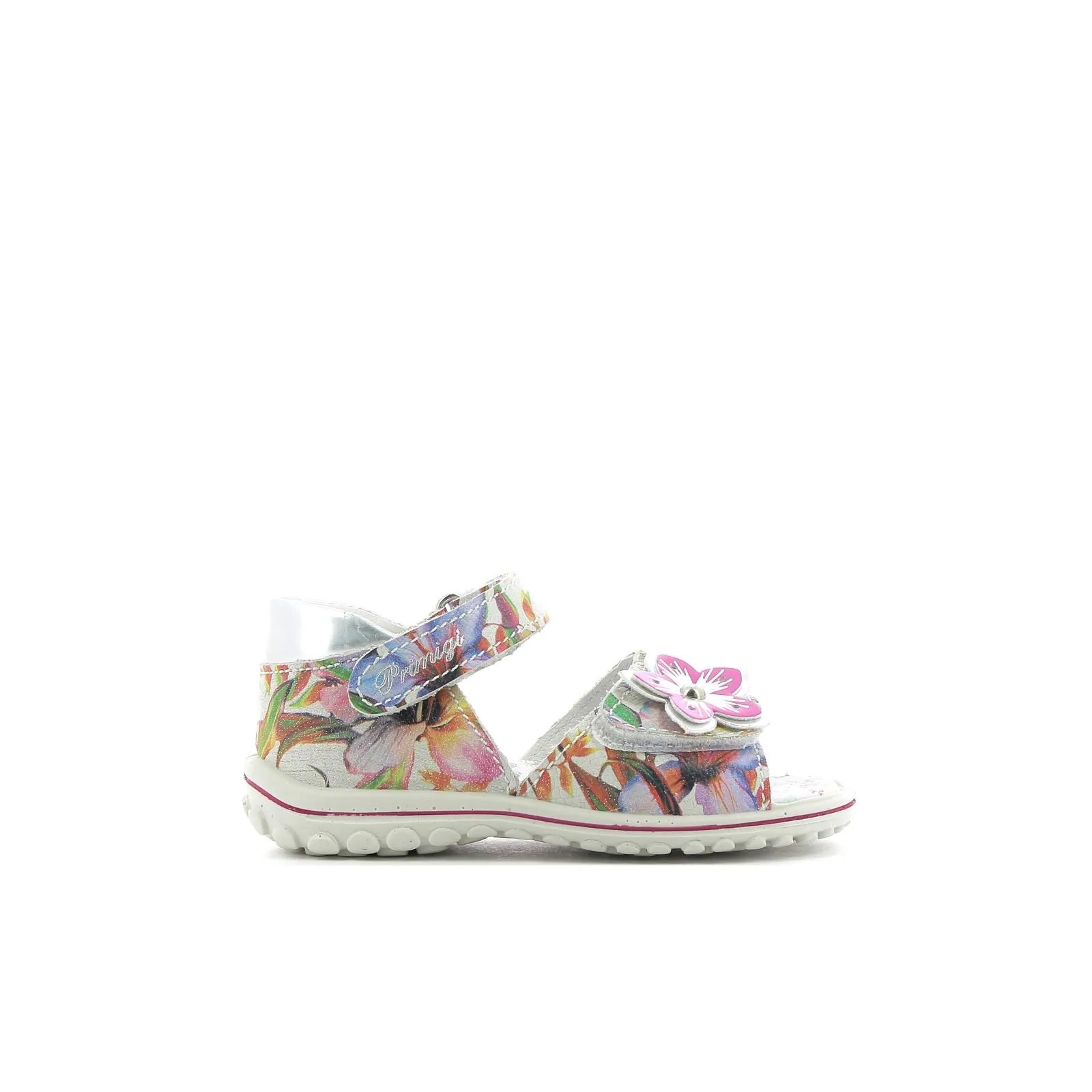 Sandali rosa bambina con doppio velcro