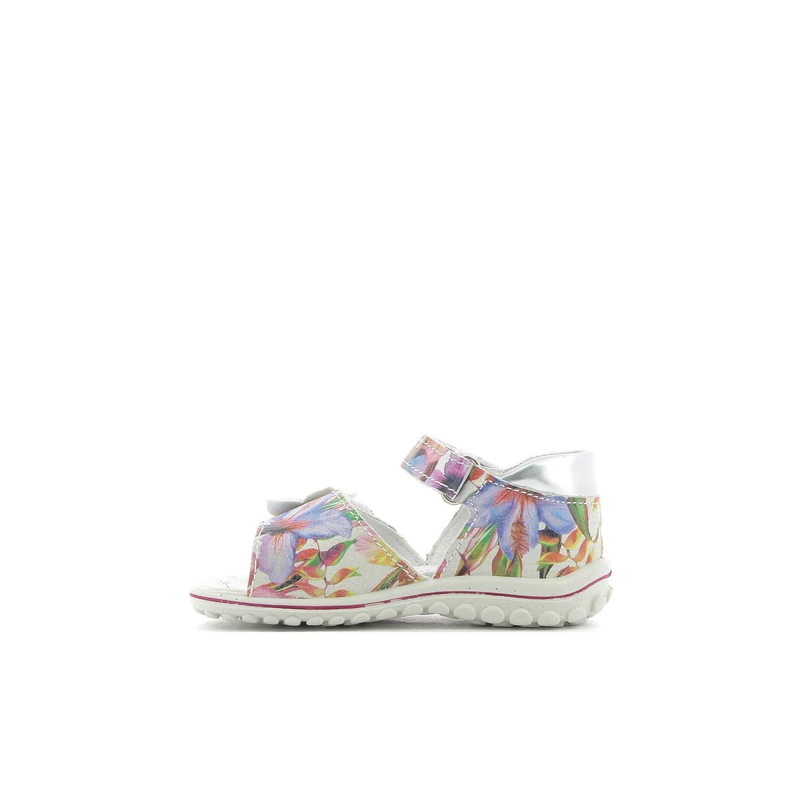 Sandali rosa bambina con doppio velcro