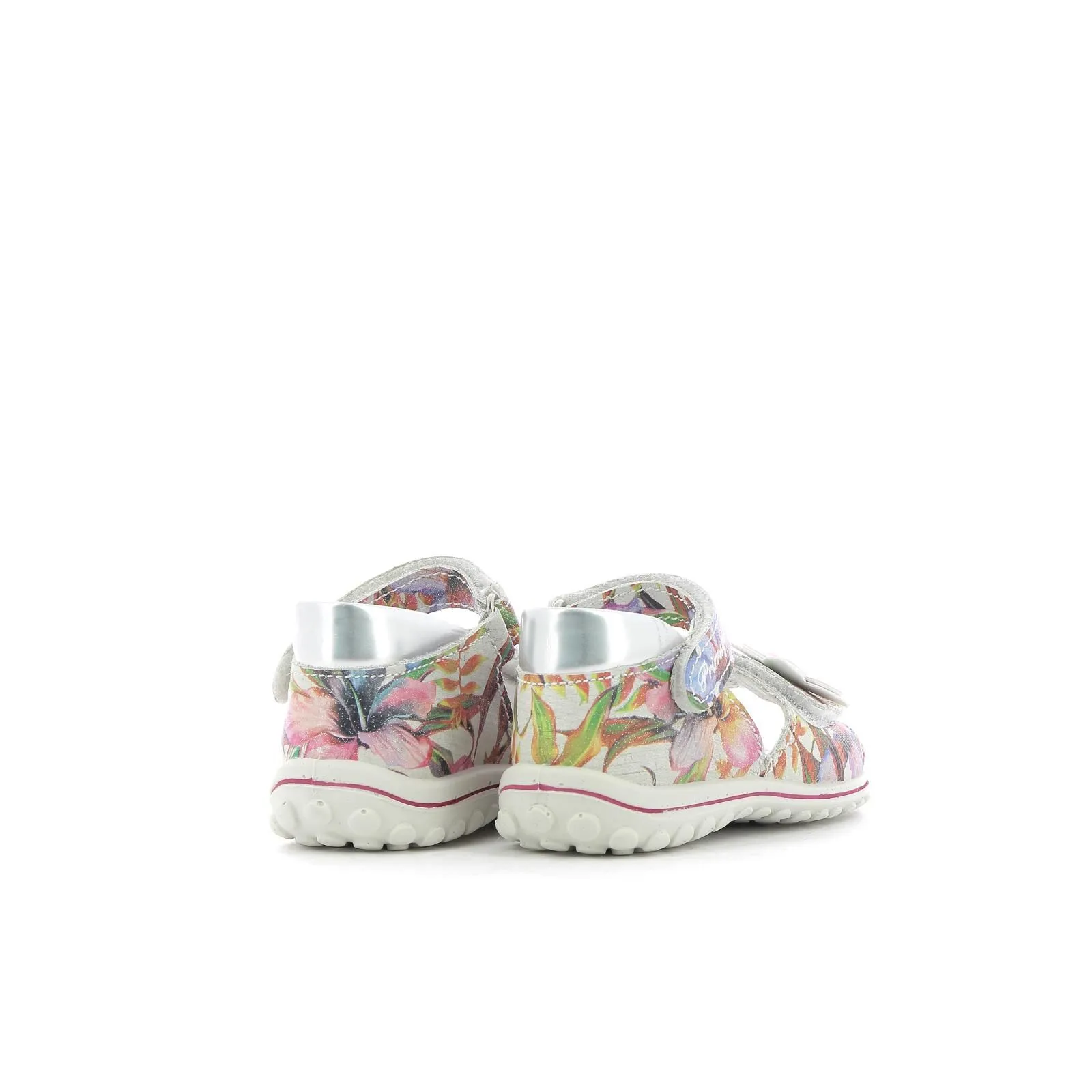 Sandali rosa bambina con doppio velcro