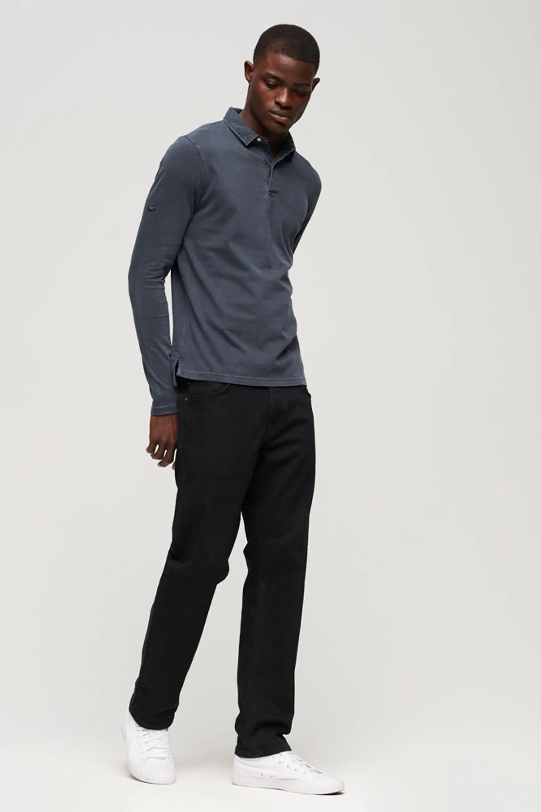 Superdry Studios - Manica lunga - Polo in jersey