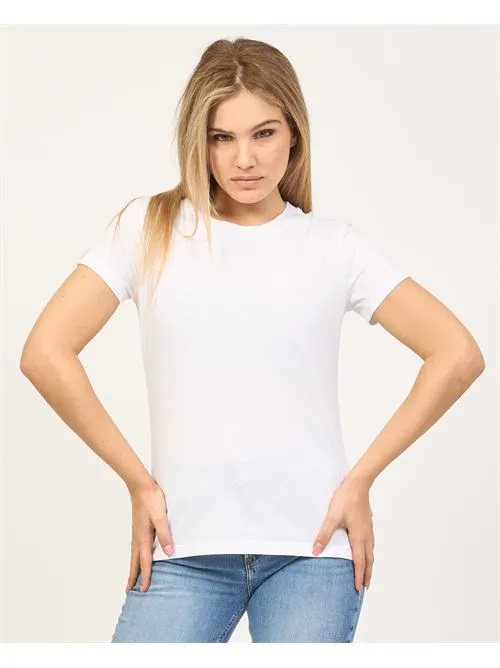 T-shirt girocollo donna Boss slim fit in jersey di cotone