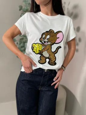 T-Shirt Jerry Cheese Bianca