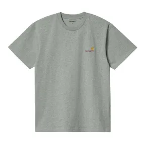 T-shirt Uomo Carhartt WIP S/S American Script Grigio