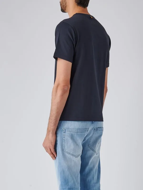 T-shirt uomo K-Way Adame in jersey stretch Navy