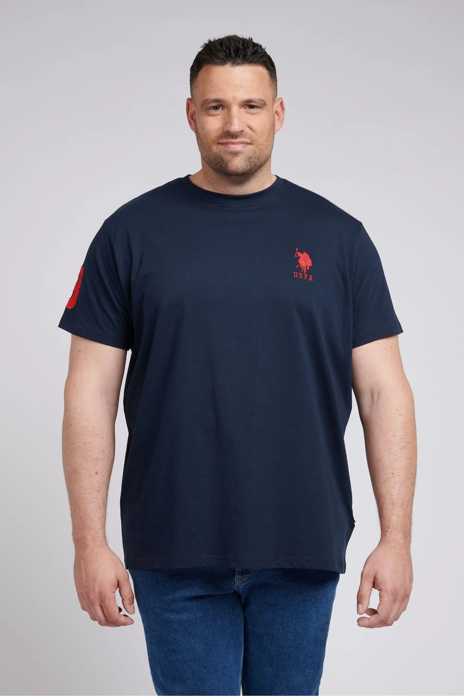 U.S. Polo Assn. Uomo - T-shirt con scritta 