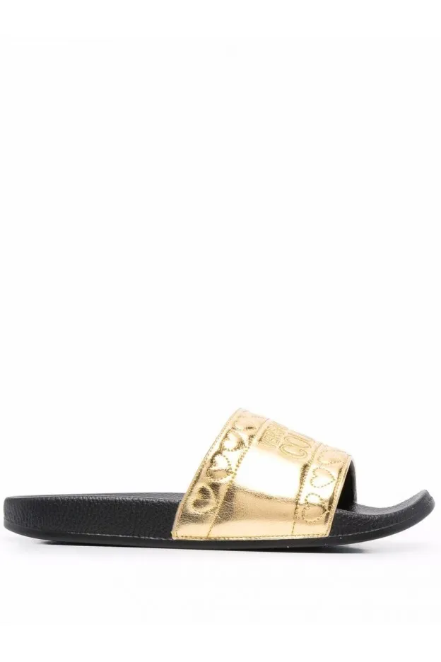 Versace Jeans Couture Sandali Slides Con Logo