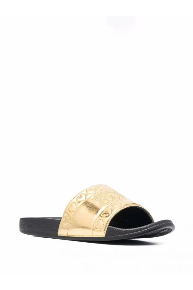 Versace Jeans Couture Sandali Slides Con Logo