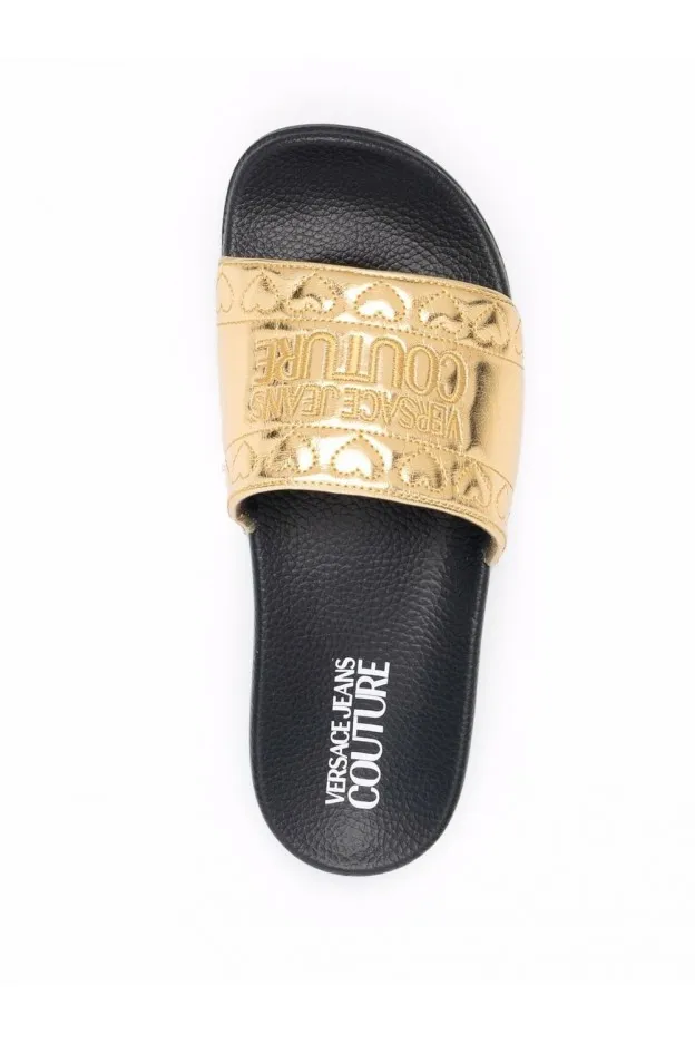 Versace Jeans Couture Sandali Slides Con Logo